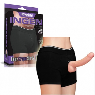 Quần Short lovetoy gắn dương vật cho nam
