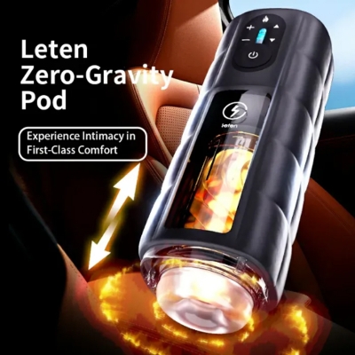 Âm đạo tự động Leten Zero Gravity rung thụt sưởi ấm