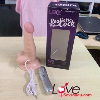 Dương vật giả Realistic Cock kích thước như thật rung 7 chế độ