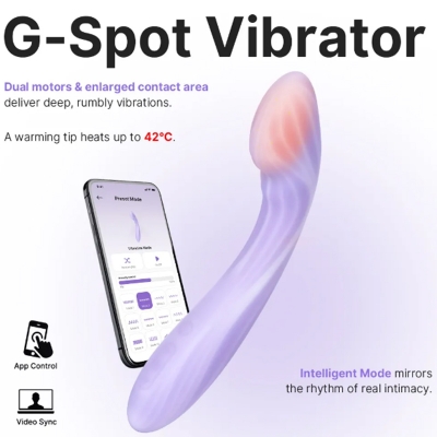 Svakom Margot máy rung 2 đầu sưởi ấm điểu khiển qua app