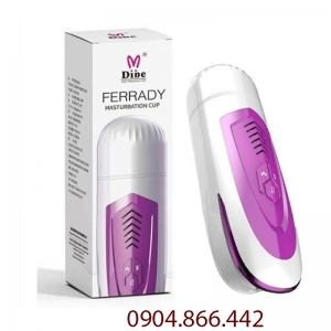 Âm đạo giả Dibe Ferrady rung sục tự động có sưởi ấm  