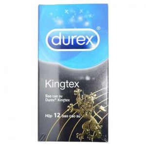 Bao cao su kéo dãn Durex Kingtex ôm khít hộp 12c