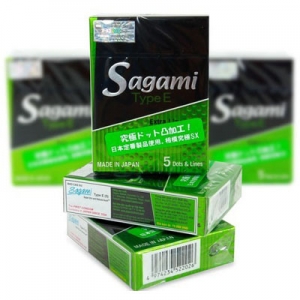 Bao cao su Sagami Type E hộp 5 chiếc