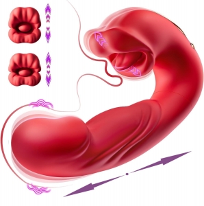 Dương vật 2 đầu rung bú đá lưỡi bên trong