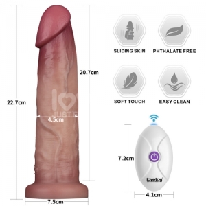 Dương vật giả Lovetoy Sliding Skin Pro II tuột da như thật có rung size 9