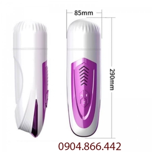 Âm đạo giả Dibe Ferrady rung sục tự động có sưởi ấm  