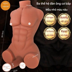 Búp bê silicon bán thân nam size nhỏ tiện dụng