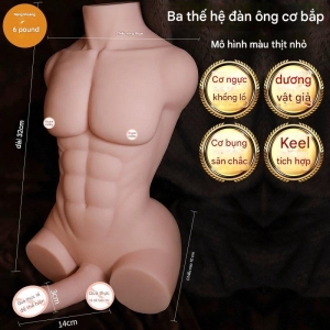 Búp bê silicon bán thân nam size nhỏ tiện dụng