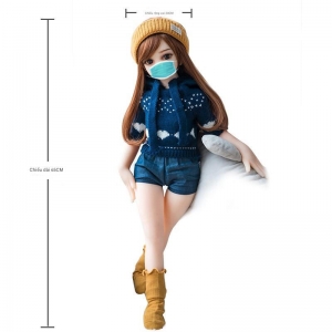 Búp bê silicon mini 60cm dễ thương