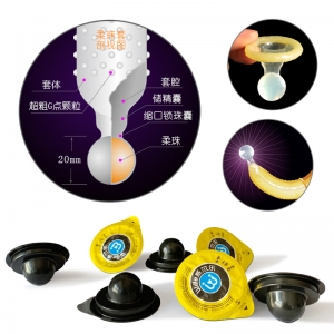Bao sao su gai Wille có viên bi lớn ở đầu hộp 7c