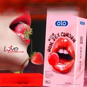 Bao cao su Olo siêu mỏng 0.01 hương dâu dùng cho Oral Sex