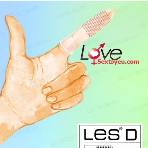 Bao cao su ngón tay Les-D hạt nổi kích thích điểm G