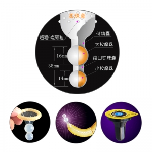 Bao cao su gai Wille với 2 bi lớn ở đầu hộp 3 cái
