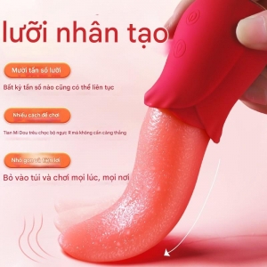 Lưỡi rung liếm silicon mềm mại 