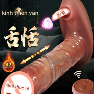 Dương vật silicon mini gắn quần chip rung thụt liếm điều khiển xa