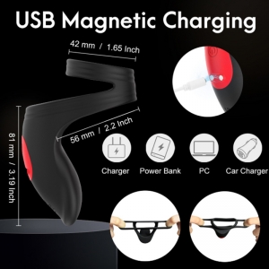 Vòng rung đeo dương vật kèm lưỡi liếm điều khiển xa  