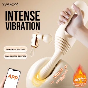 Dương vật đa năng Svakom Handy Thruster- rung thụt bú sưởi ấm có kết nối app