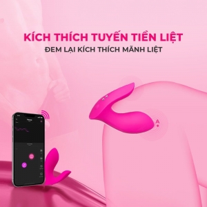 Máy rung lắc 2 đầu Lovense Flexer kết nối từ xa qua app 