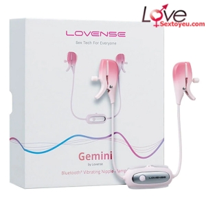 Máy rung kẹp đầu ti cao cấp Lovense Gemini  điều khiển qua app 