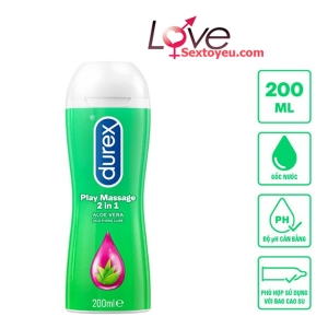 Gel bôi trơn Durex Play Massage 2 in 1 chai 200ml