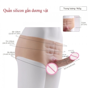 Quần silicon gắn dương vật như thật