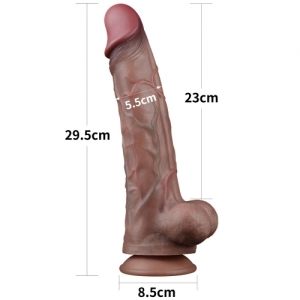 Dương vật Lovetoy platinum silicon 2 lớp size khủng 11.5