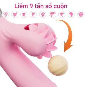 Dương vật đa năng Yeain Hot Wheel rung  thụt xoay liếm tỏa nhiệt