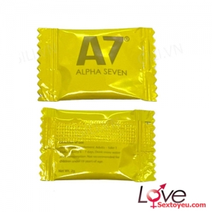 Kẹo A7 Alpha seven hương chanh tăng cường sinh lý